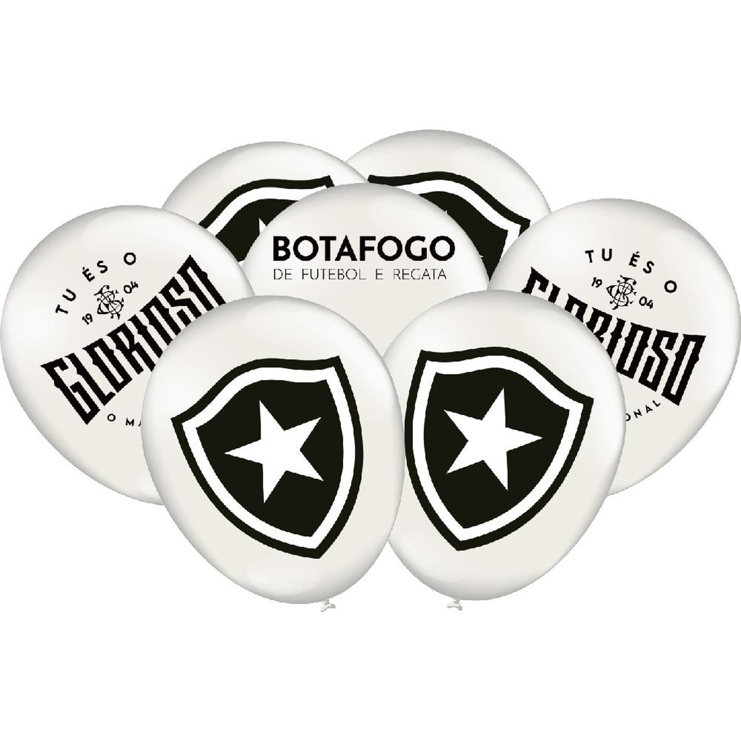Balao Botafogo Oficial - Embalagem com 25 unidades.