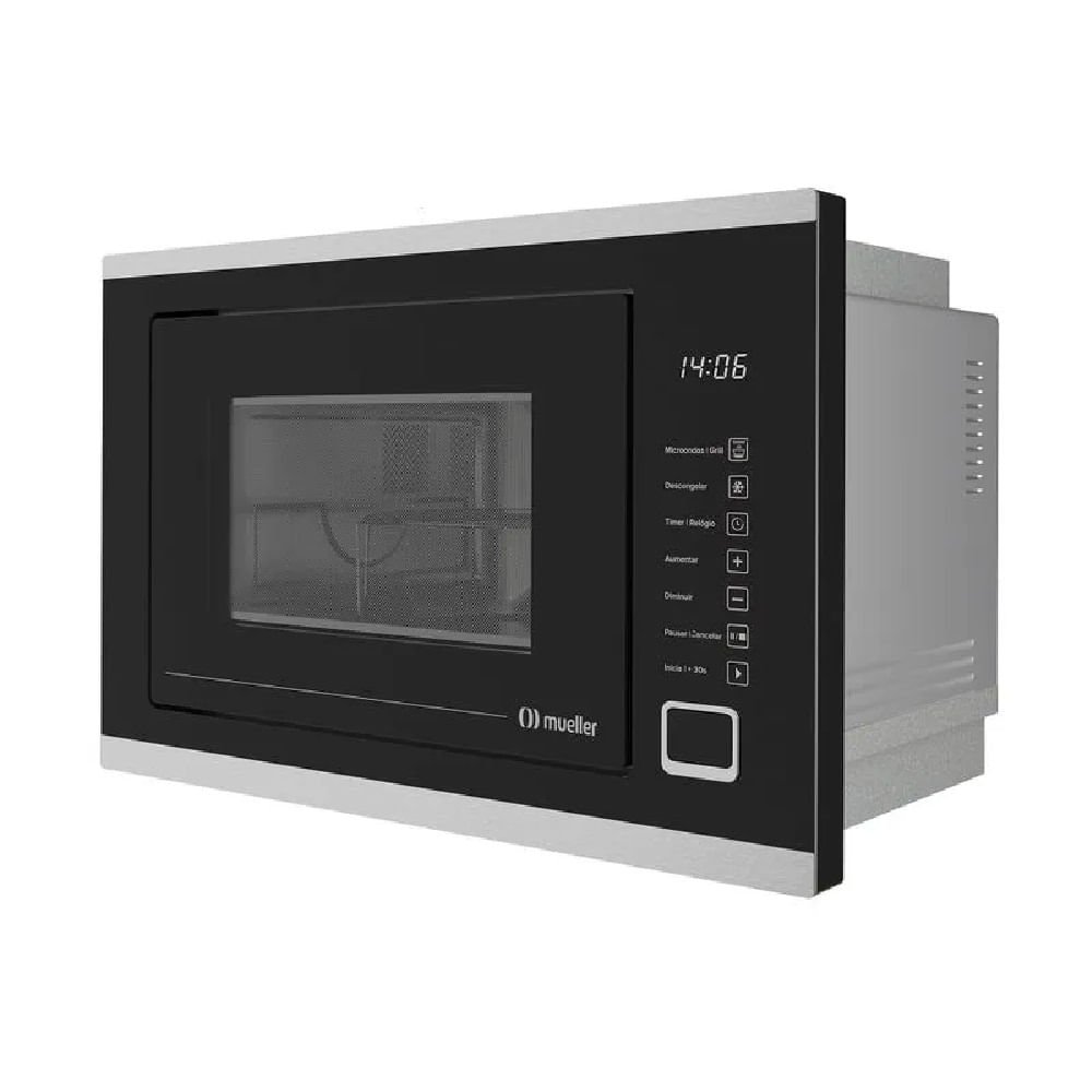 Micro-ondas de Embutir Mueller 25 Litros Preto MMO0225G1 - 127 Volts