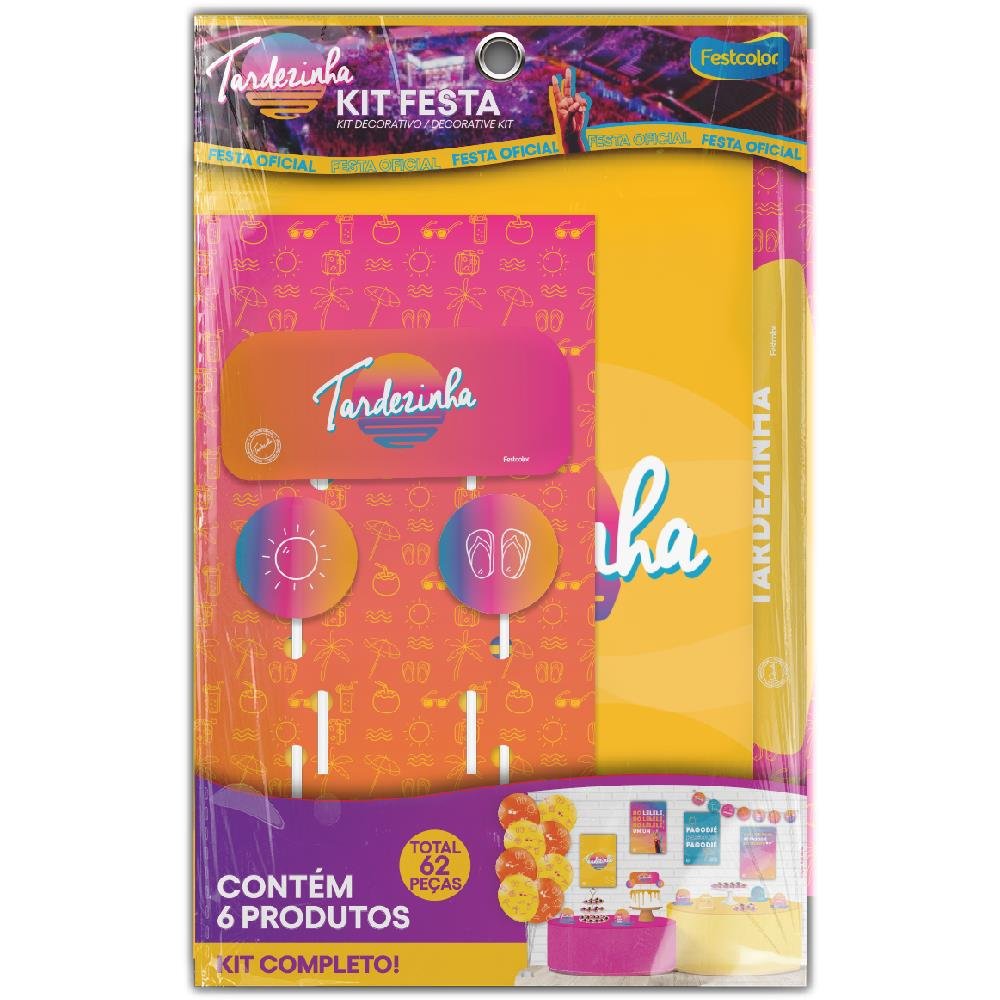 Kit Festa Tardezinha Verao - Embalagem com 1 unidade.