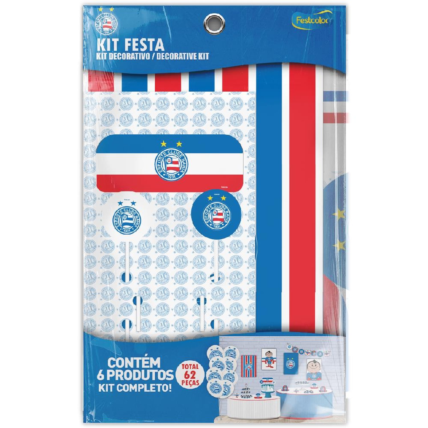 Kit Festa Bahia Oficial - Embalagem com 1 unidade.