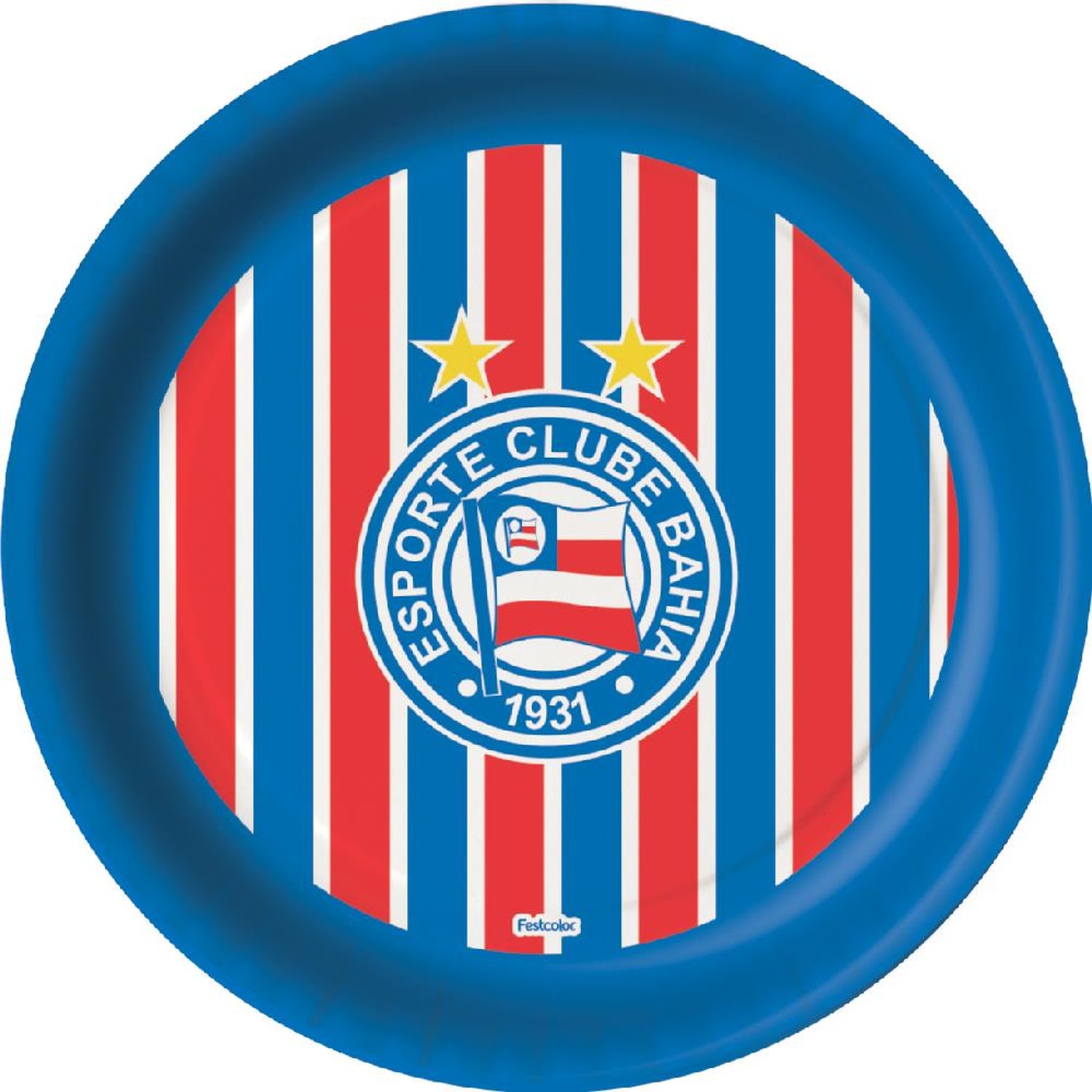 Prato Bahia Oficial - Embalagem com 8 unidades.