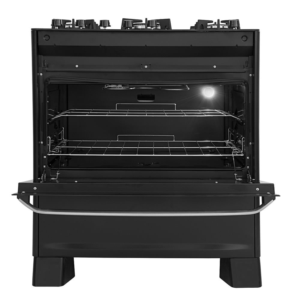 Fogão de Piso Suggar 5 Bocas Mesa de Vidro Best Grill Preto ¿ 220 Volts