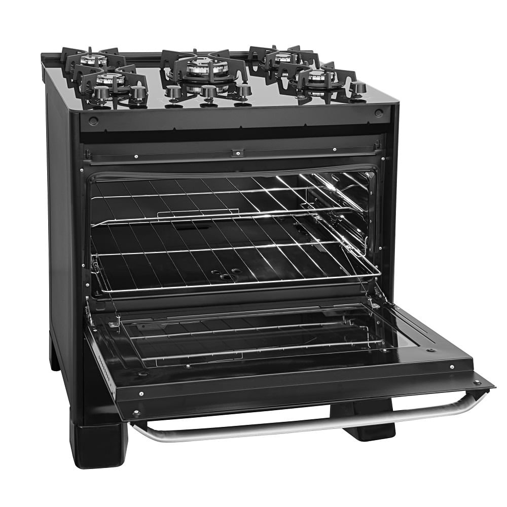 Fogão de Piso Suggar 5 Bocas Mesa de Vidro Best Grill Preto ¿ 220 Volts