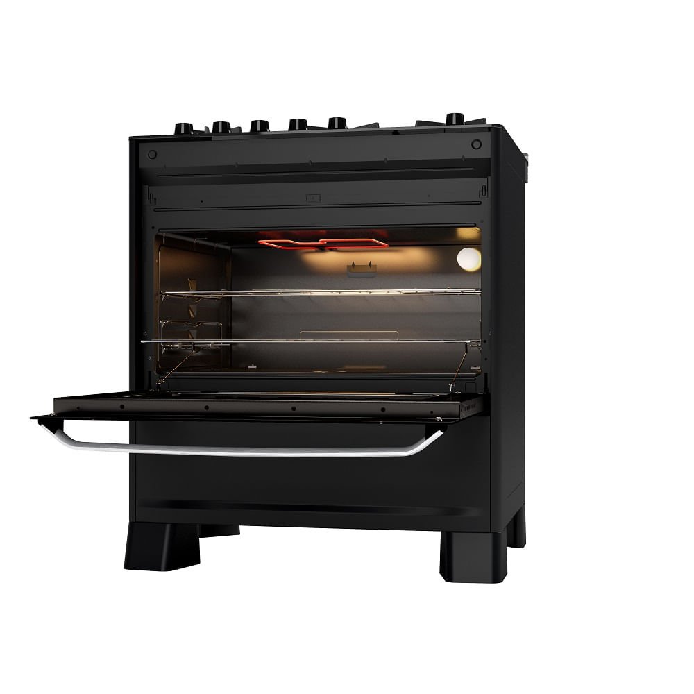 Fogão de Piso Suggar 5 Bocas Mesa de Vidro Best Grill Preto ¿ 220 Volts