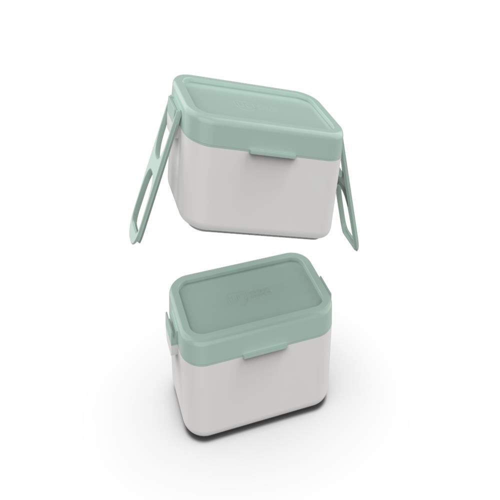 Marmita Bento Box AND 2 Potes Verde Glacê com tampa