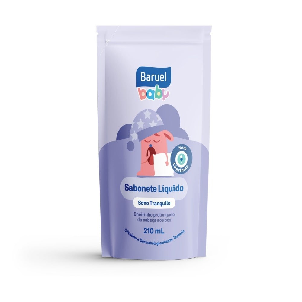 Sabonete Liquido Baruel Baby Sono Tranquilo Refil 210ml