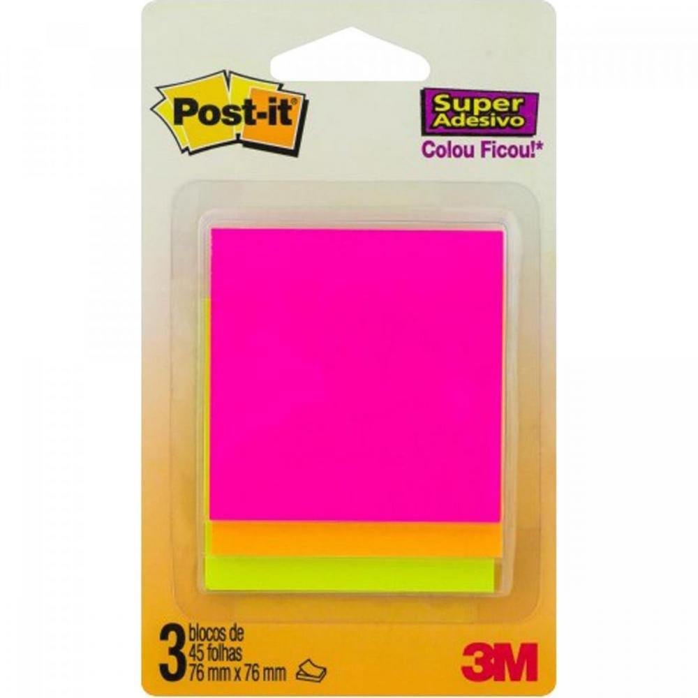 3M Post-It Notas Adesivas Cascata 3 Unidades 135 Folhas-Un/1