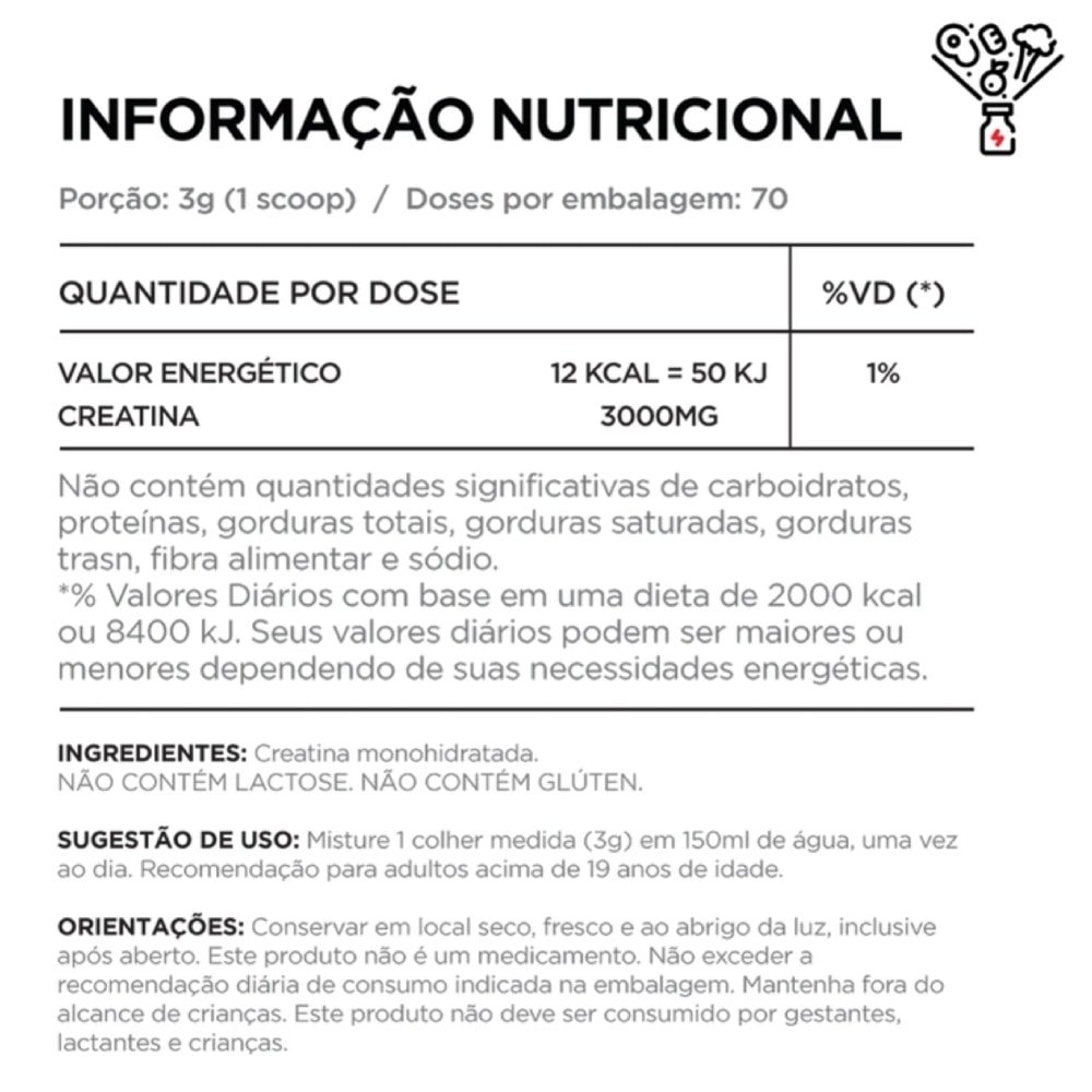Creatina Topway 100 Pura 210g