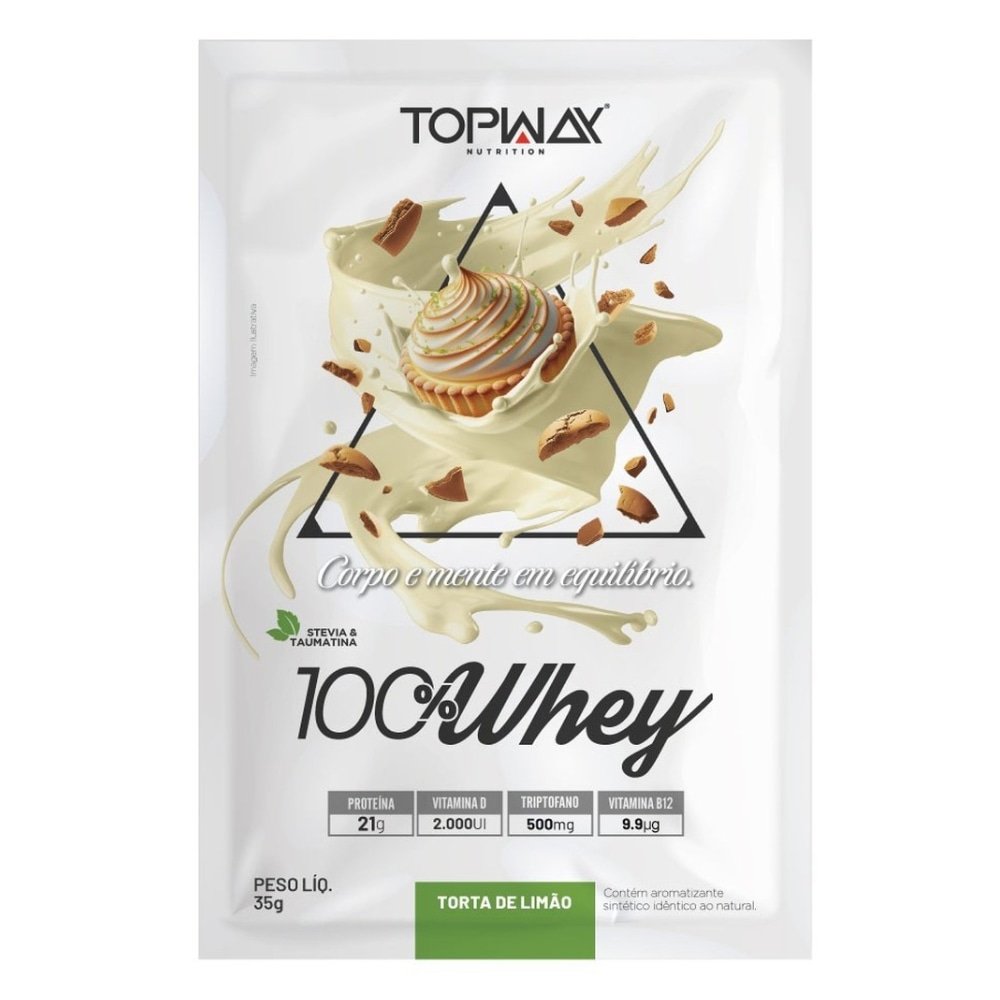 Whey Protein Topway Torta de Limão 35g - Embalagem com 10 Unidades