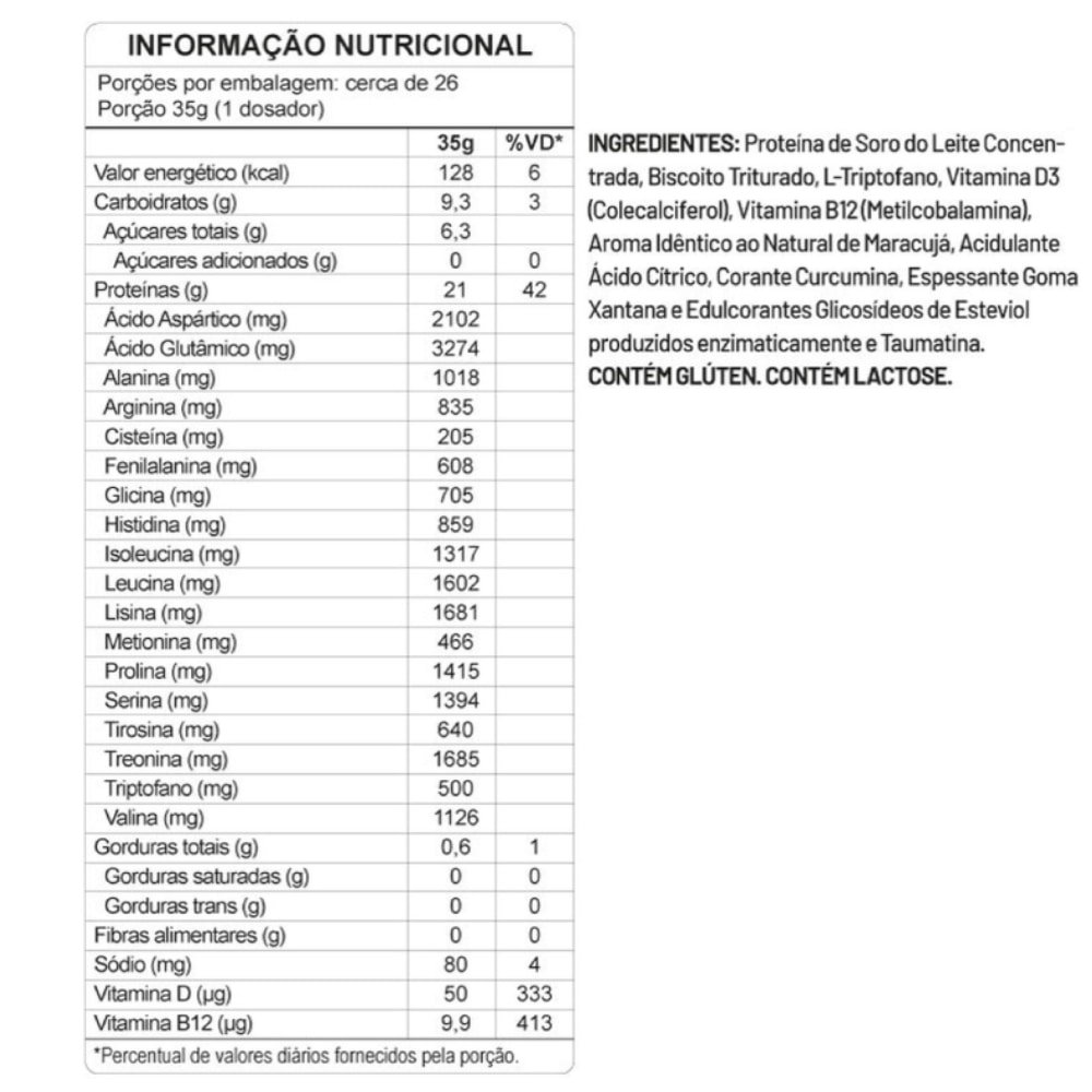Whey Protein TopWay Torta de Maracujá 35g - Embalagem com 10 Unidades