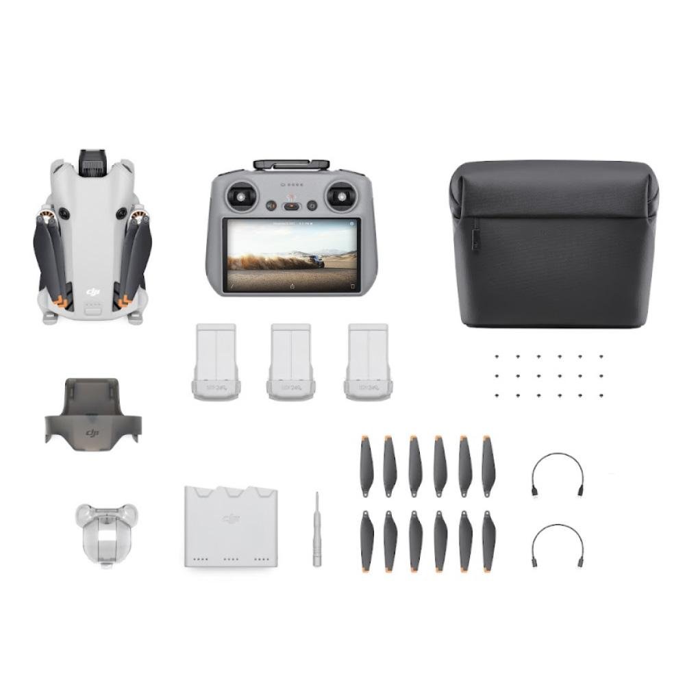 Drone DJI Mini 4 Pro Fly More Combo Plus DJI RC 2 Com tela BR - DJI044