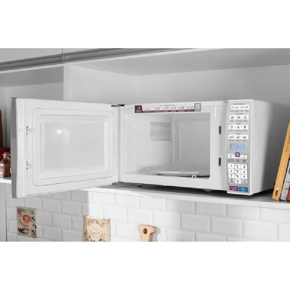 Micro-ondas Electrolux 34 Litros Função Tira Odor e Manter Aquecido Branco MEO44 ¿ 127 Volts