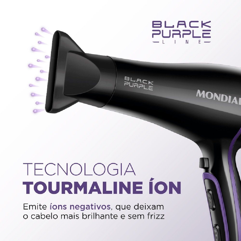 Secador De Cabelo Mondial 2000W Preto SCN-01 - 127V