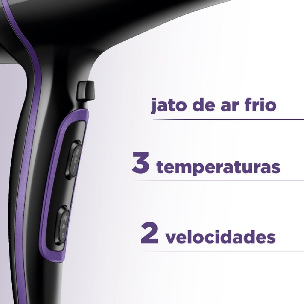 Secador De Cabelo Mondial 2000W Preto SCN-01 - 127V