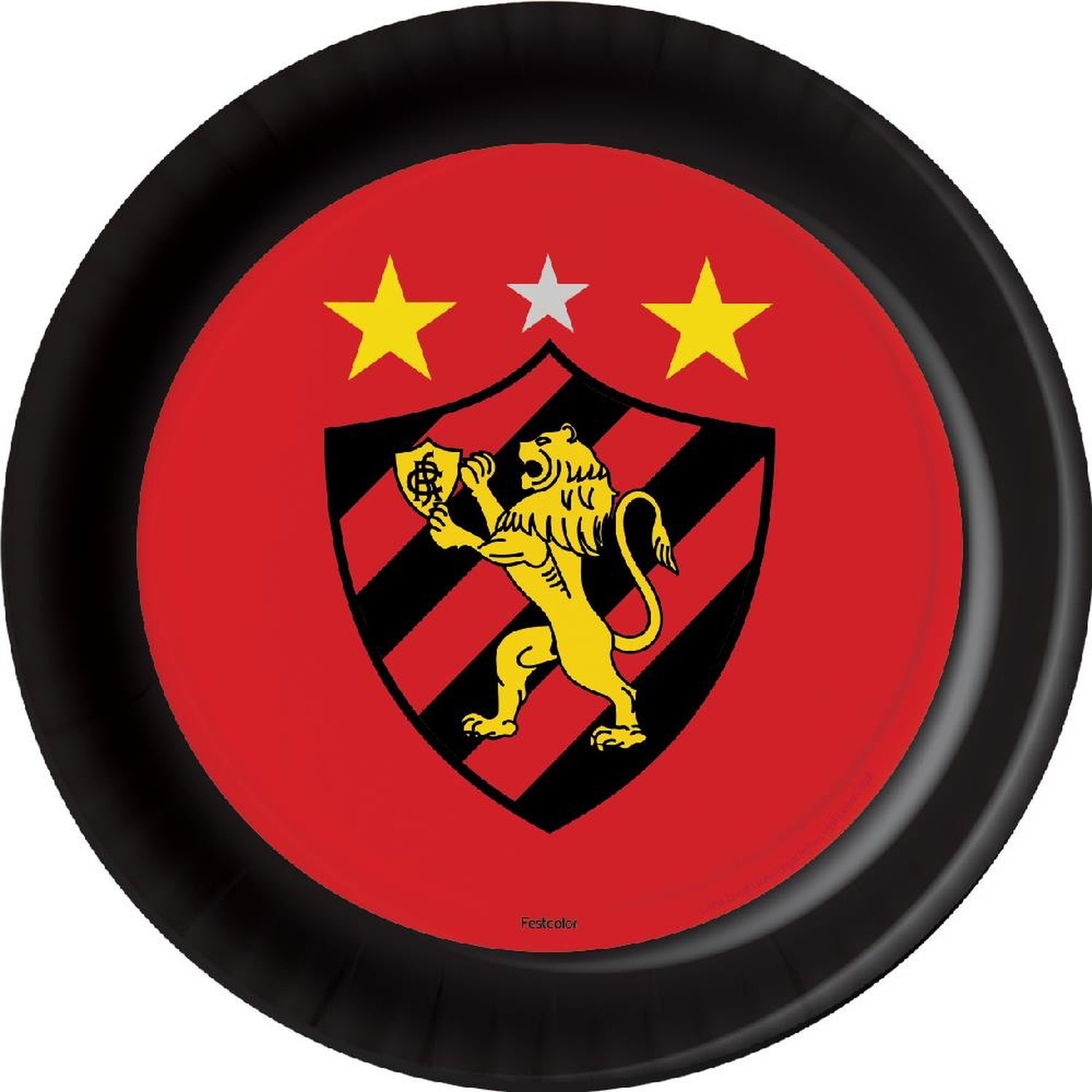 Prato Sport Oficial - Embalagem com 8 unidades.