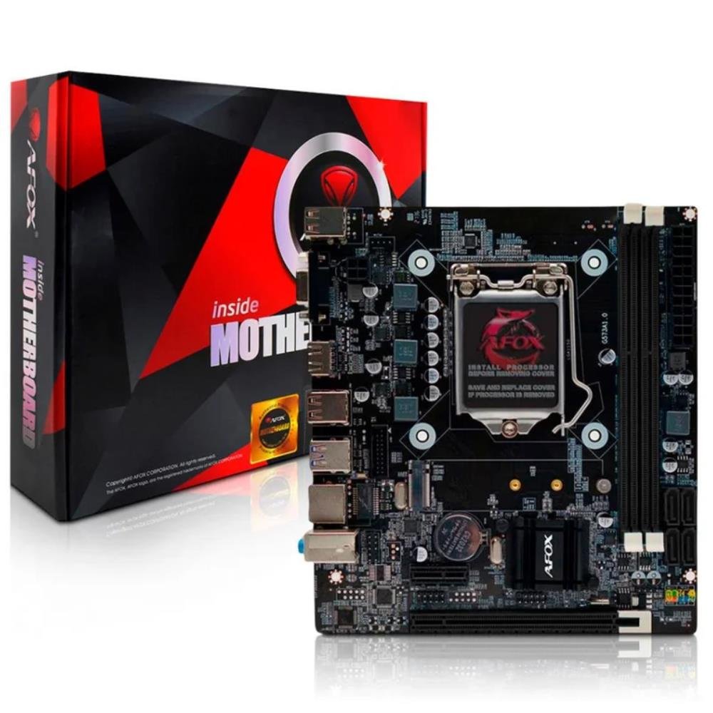 Placa Mãe H81 Afox, Chipset H81, Intel LGA 1150, mATX, DDR3 - IH81-MA5-V4