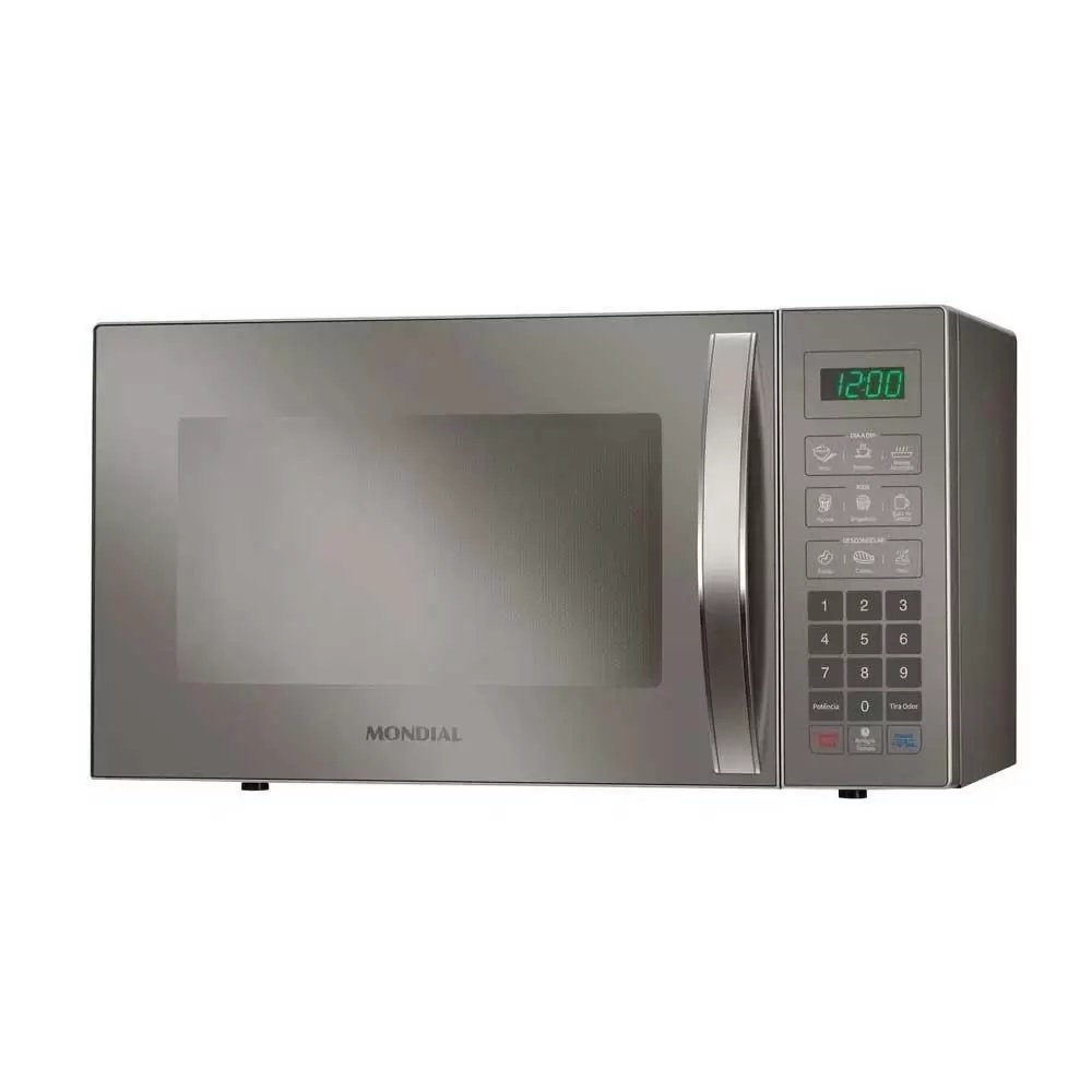 Micro-Ondas Mondial 34 Litros 1400W Cinza Espelhado Mo-02-34-E - 220V