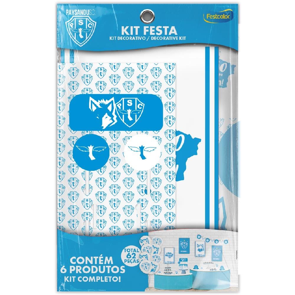 Kit Festa Paysandu Oficial - Embalagem com 1 unidade.