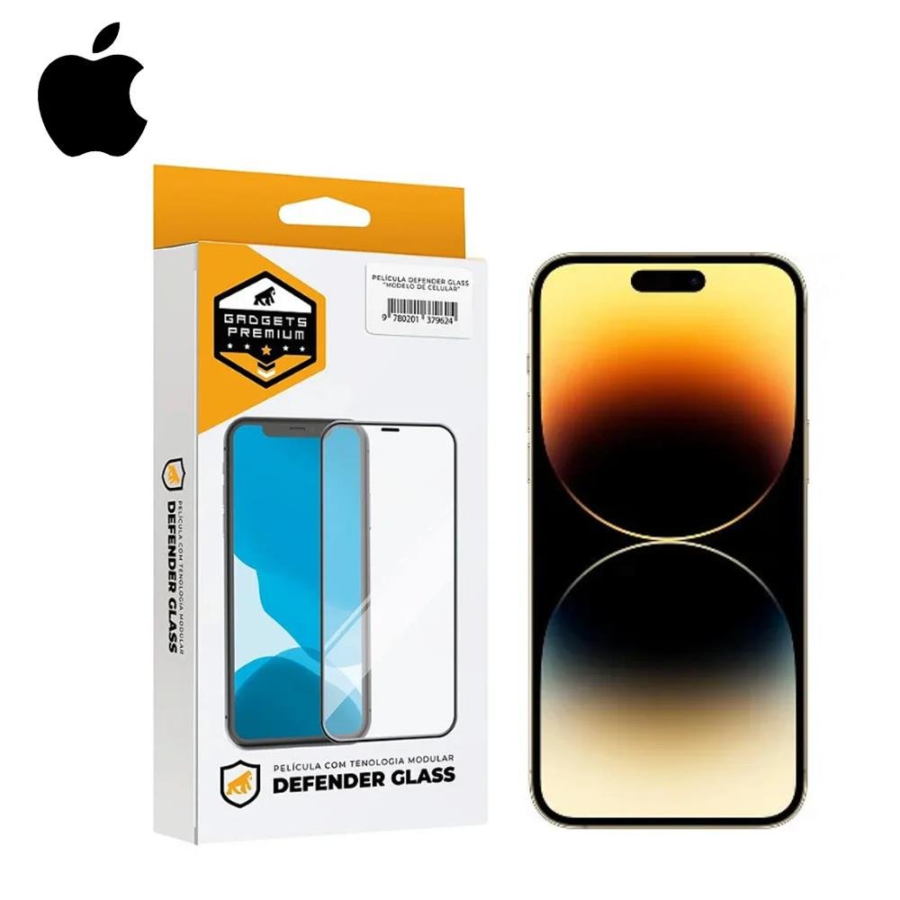 Película Defender Glass Para Iphone Xs Max / 11 Pro Max - Preta