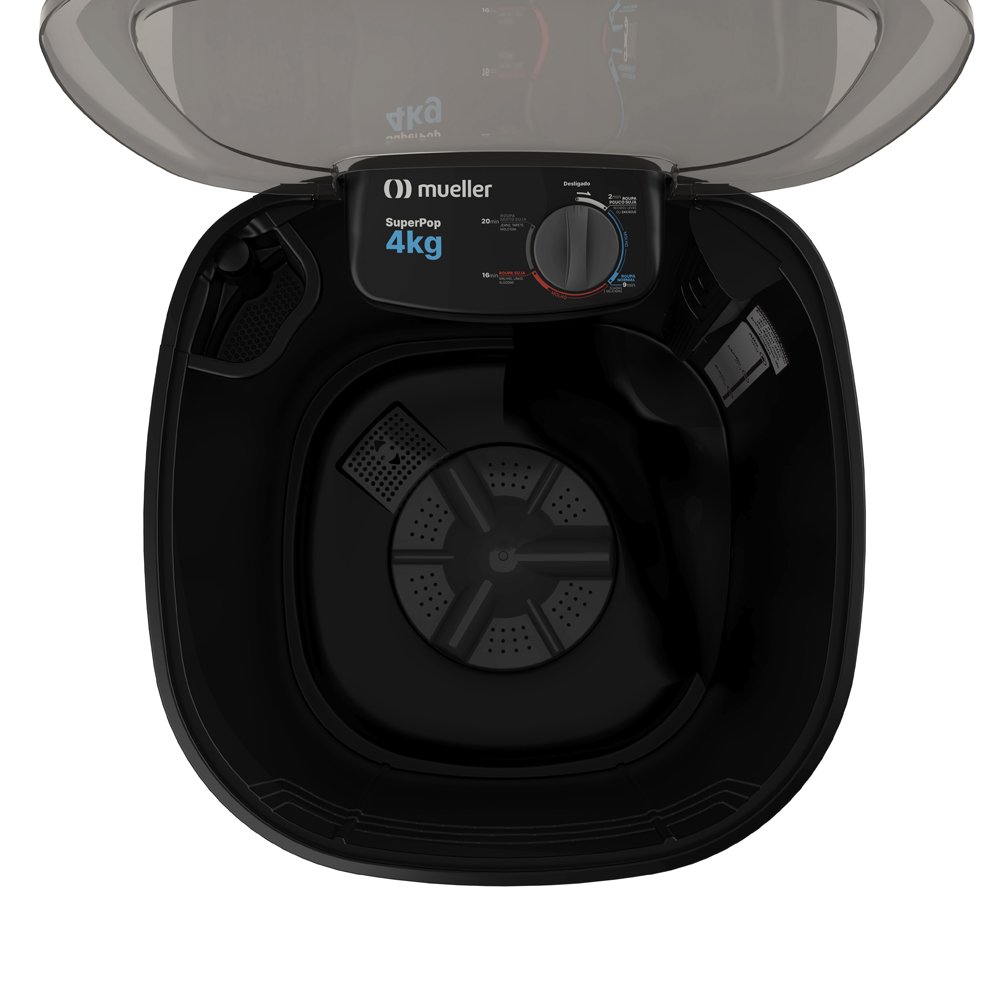 Lavadora De Roupas Mueller 4kg SuperPop Preto ¿ 220 Volts