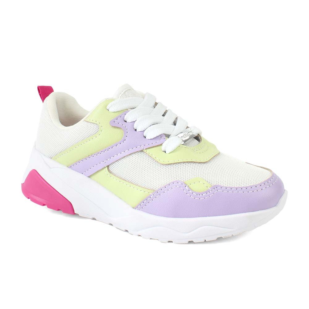 Tenis Molekinha 2571.102.21375 (28-34-) - Branco Menta Lilas 94420 com 12 Pares