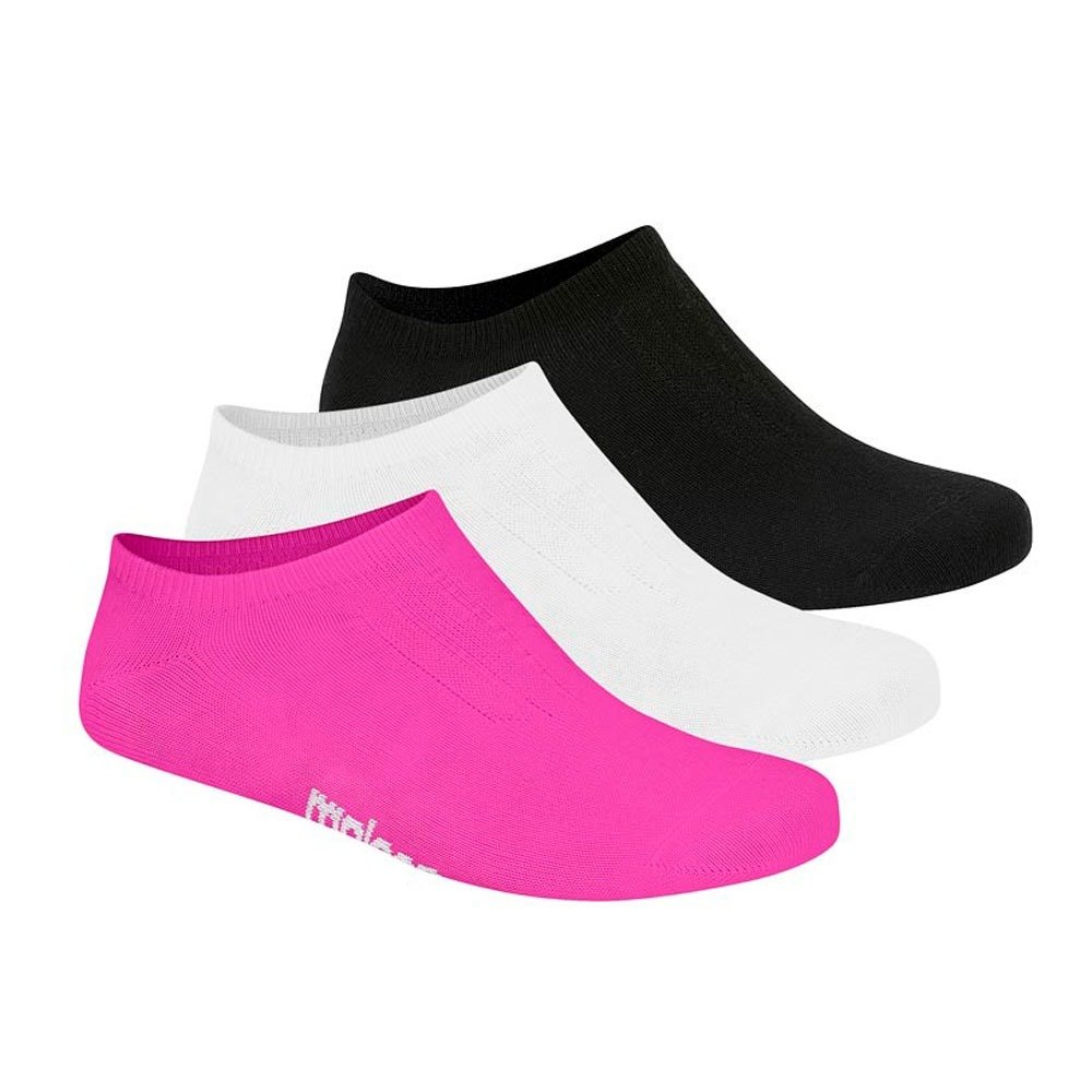 Meia Moleca 5998.1.22766.4114 (33-40) Preto Branco Pink com 03 Pares
