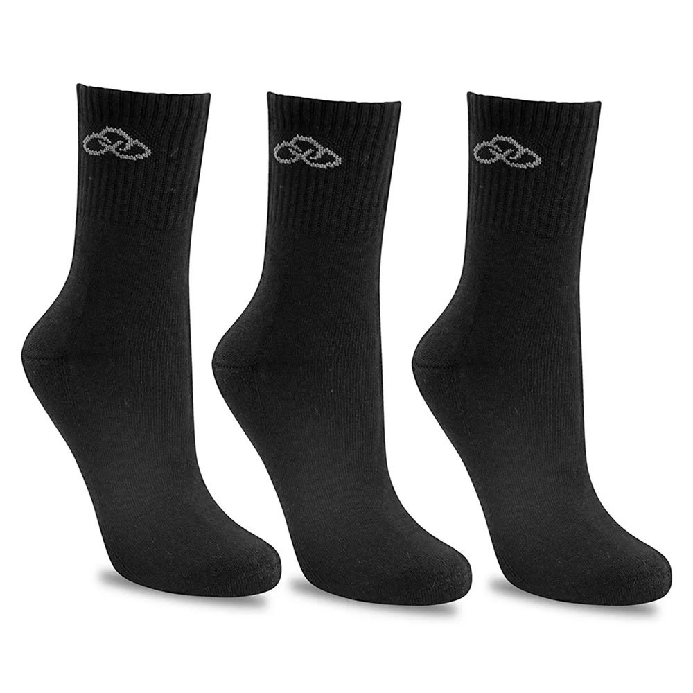 Meia Olympikus Cano Medio OIWSA81922 (39/44) Preto com 03 Pares