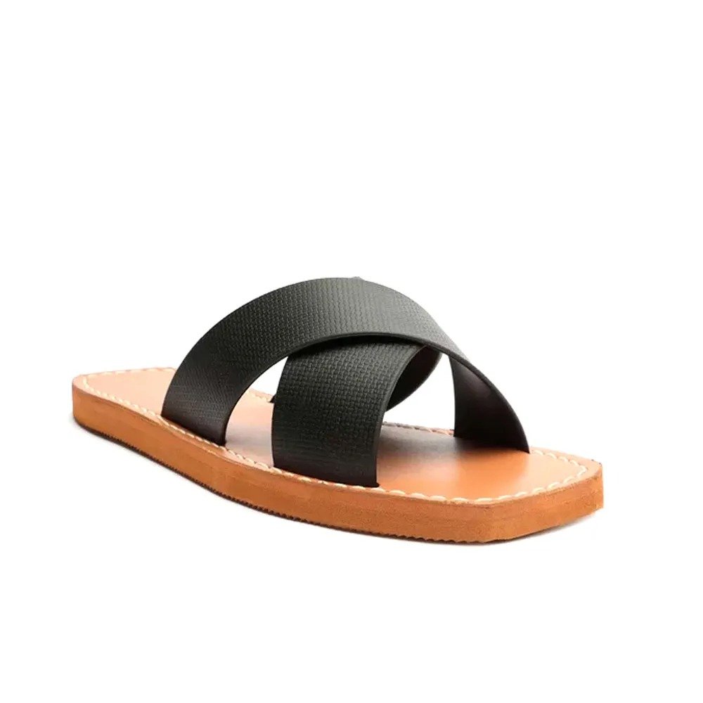 Rasteirinha Arezzo Brizza Z19061 0001 0002u (33-40) Preto Jelly Brown com 12 Pares