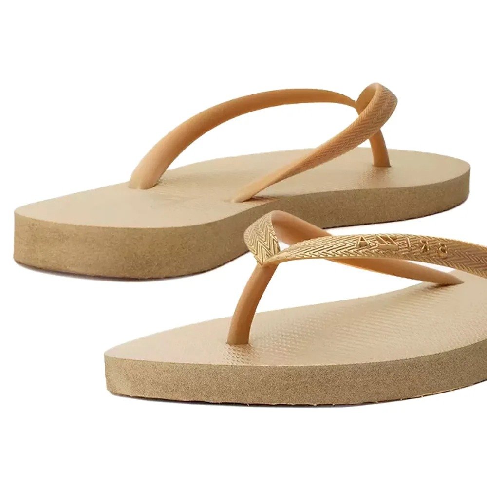 Chinelo Arezzo Brizza Z19026 0006 0001u (33-40) Dourado Gold Jelly com 12 Pares