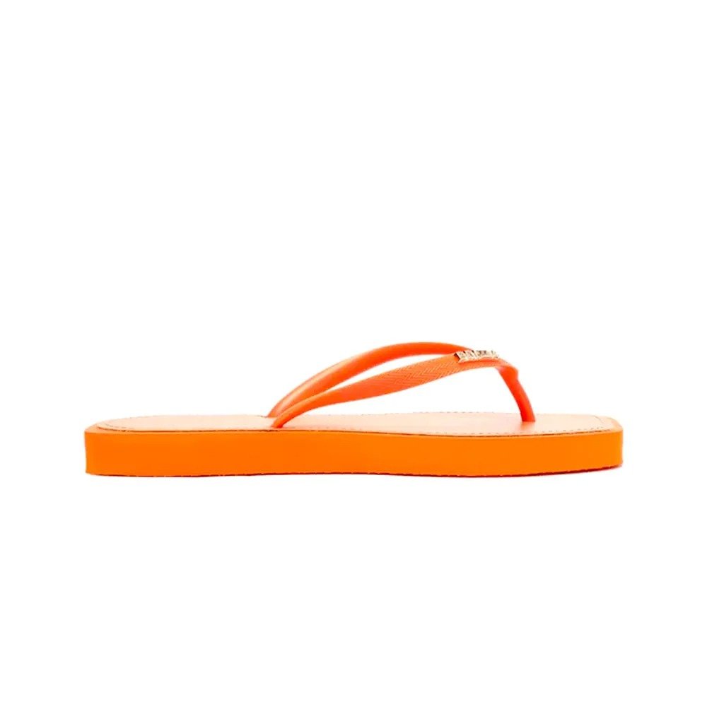 Chinelo Arezzo Brizza Z19027 0001 0018u (33-40) Laranja Tangerina Jelly com 09 Pares