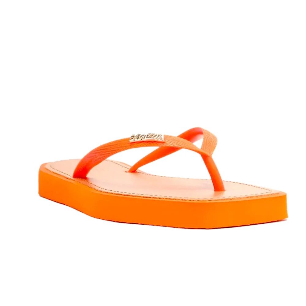 Chinelo Arezzo Brizza Z19027 0001 0018u (33-40) Laranja Tangerina Jelly com 09 Pares