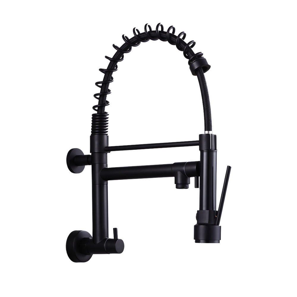 Torneira Gourmet 50Cm Preta De Parede Belcca Tg50p-Pl