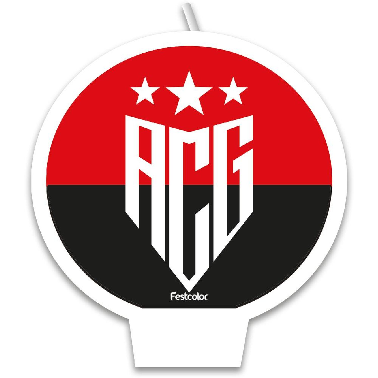 Vela Plana Atletico Goianiense Oficial - Embalagem com 1 unidade.