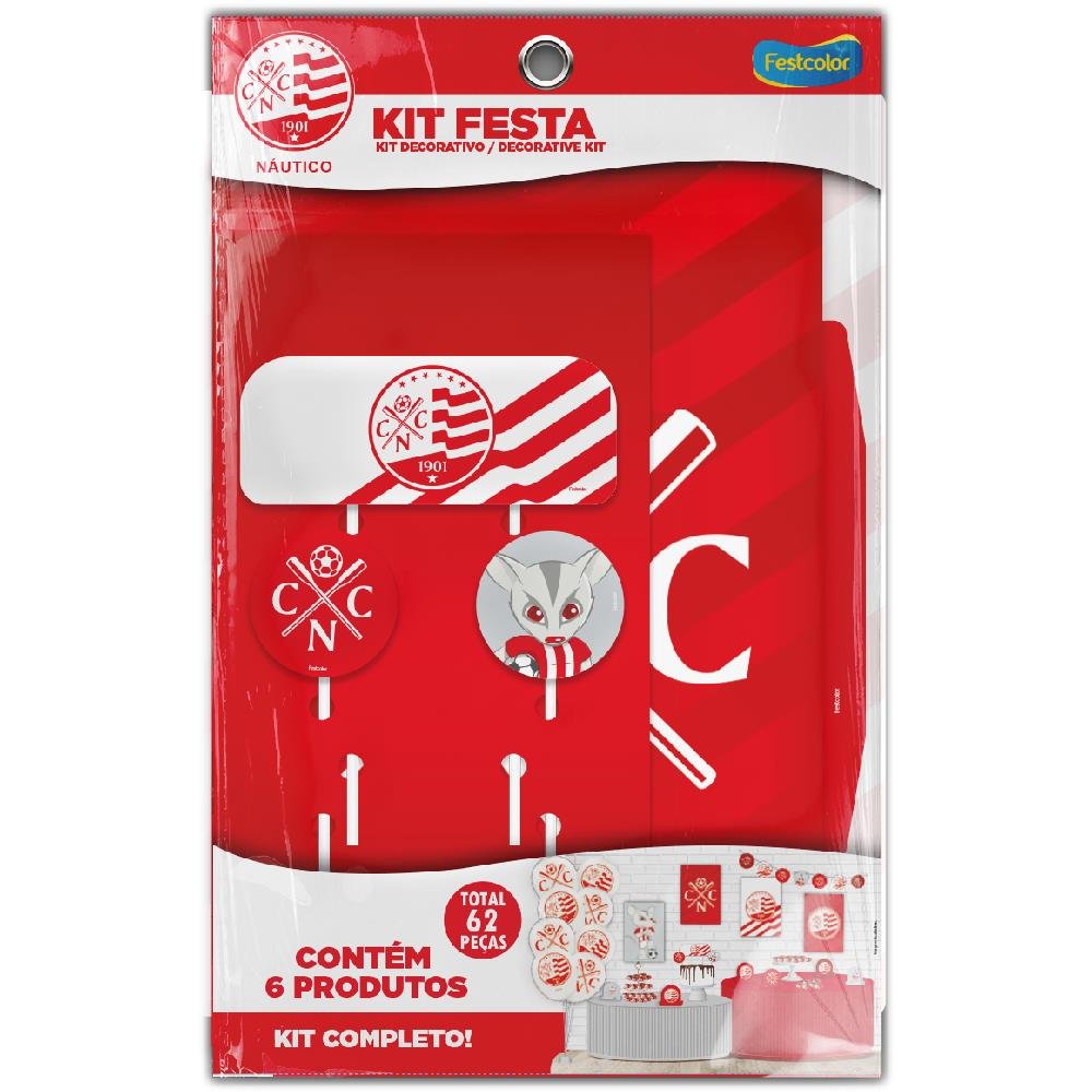 Kit Festa Nautico Oficial - Embalagem com 1 unidade.