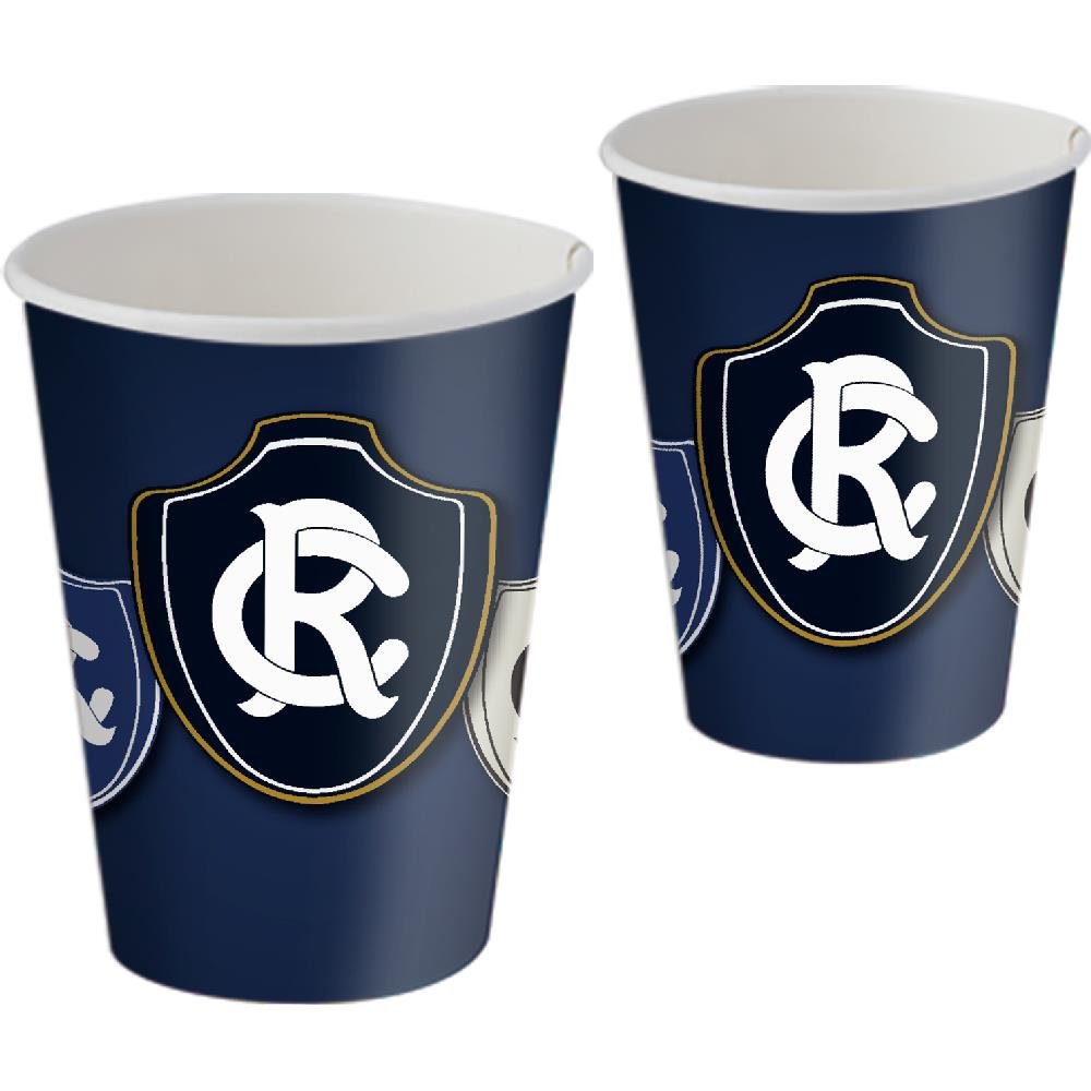 Copo Papel 200Ml Remo Oficial - Embalagem com 8 unidades.