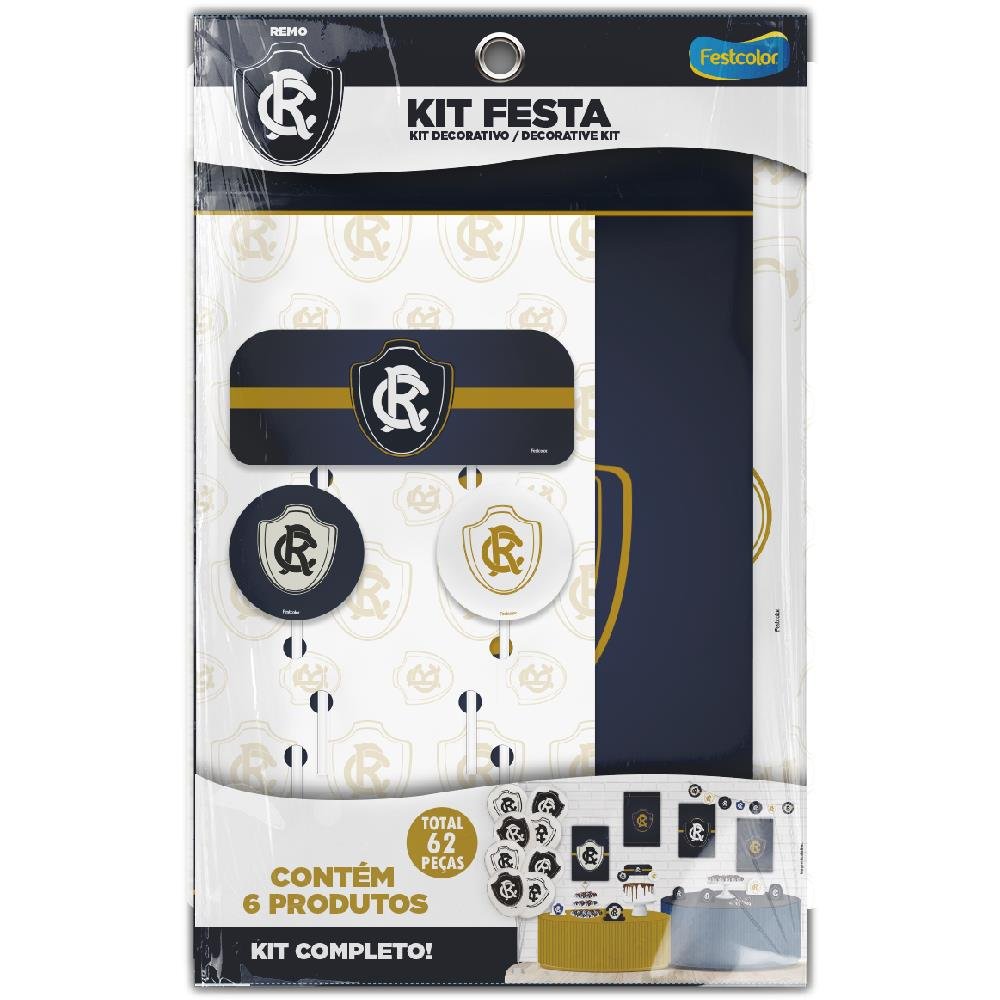 Kit Festa Remo Oficial - Embalagem com 1 unidade.