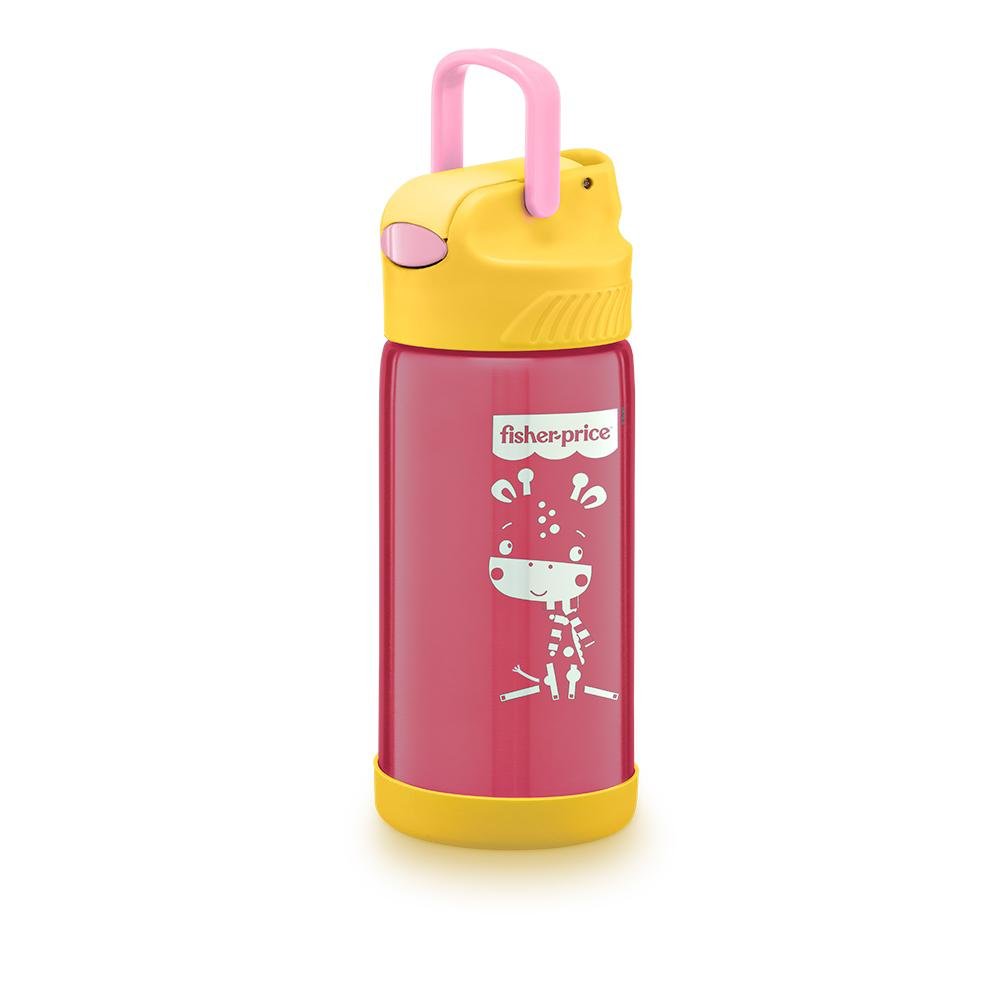 Copo Termico Aço Inox Hot & Cold Rosa Cupcake 400ml 12+ Meses Fisher Price - BB1023