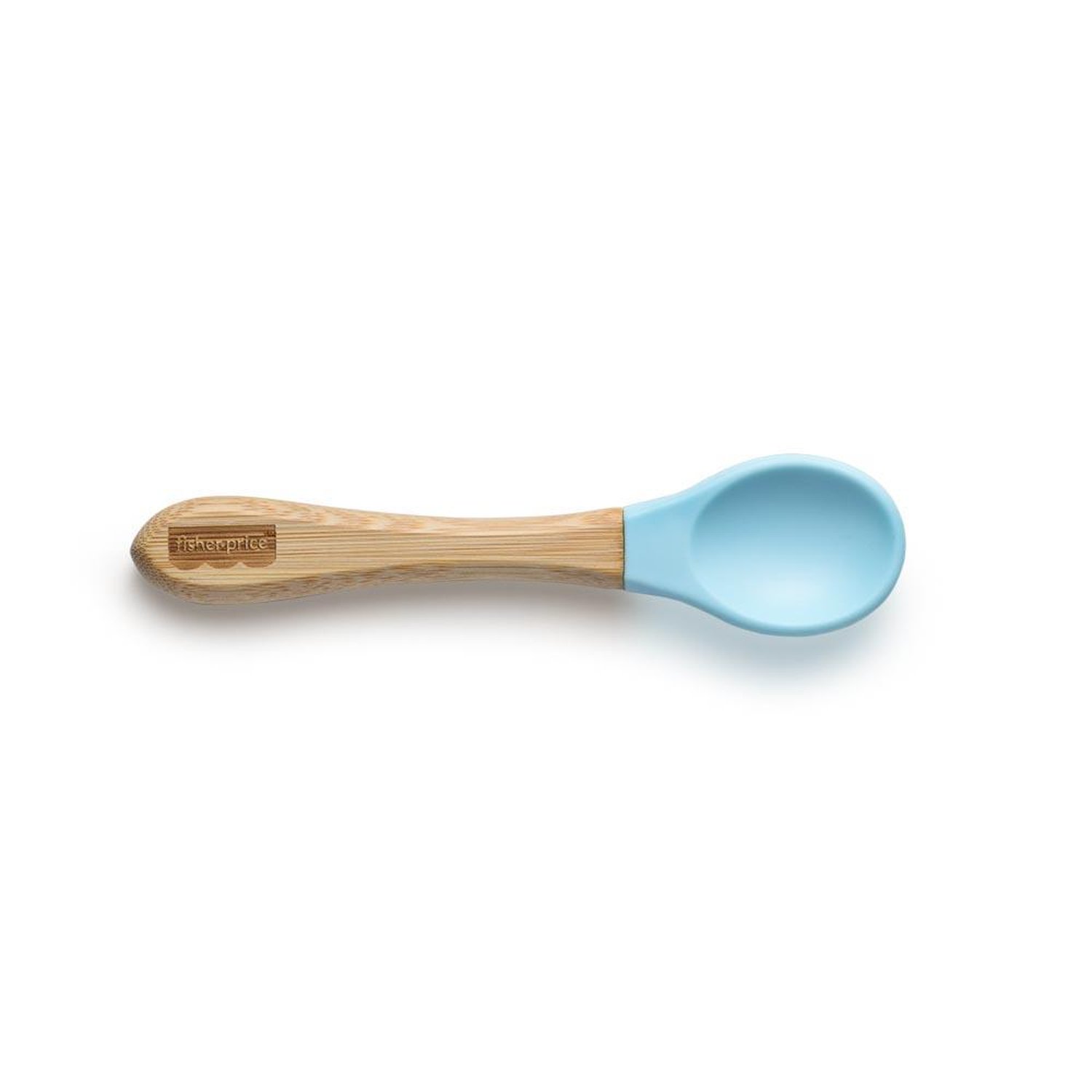 Colher de Treinamento Cabo Curto Bam n Boo 6+M Azul Fisher Price - BB1182