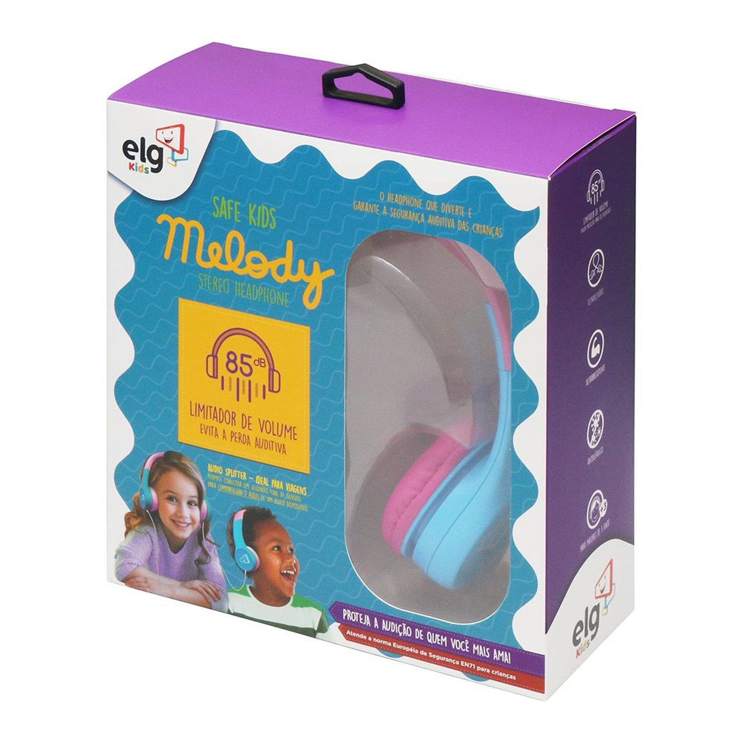 Headfone Estereo Com Limitador De Volume - Safe Kids - Melody