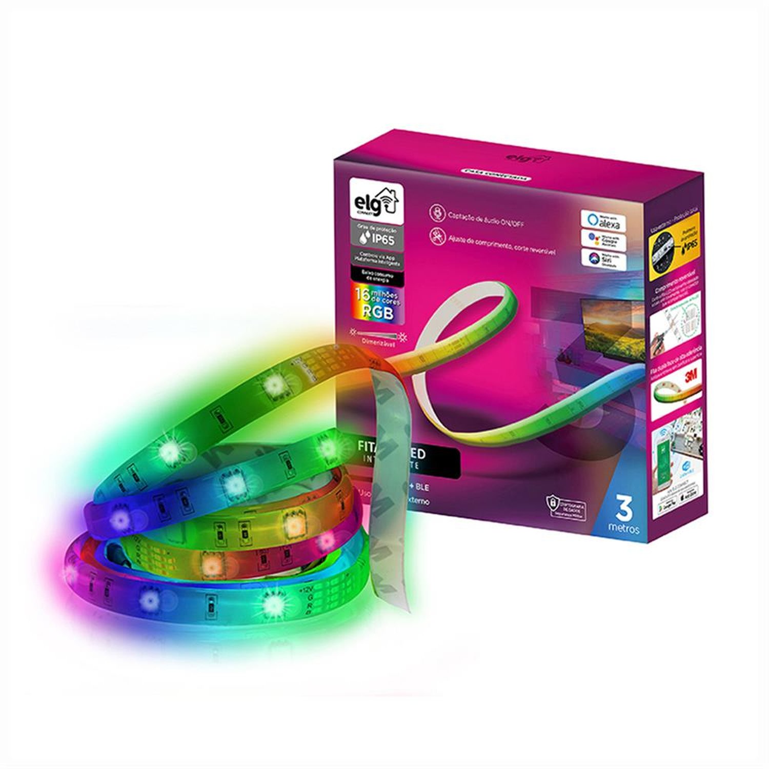Fita Led 3Mt 10W Inteligente Wifi Elg