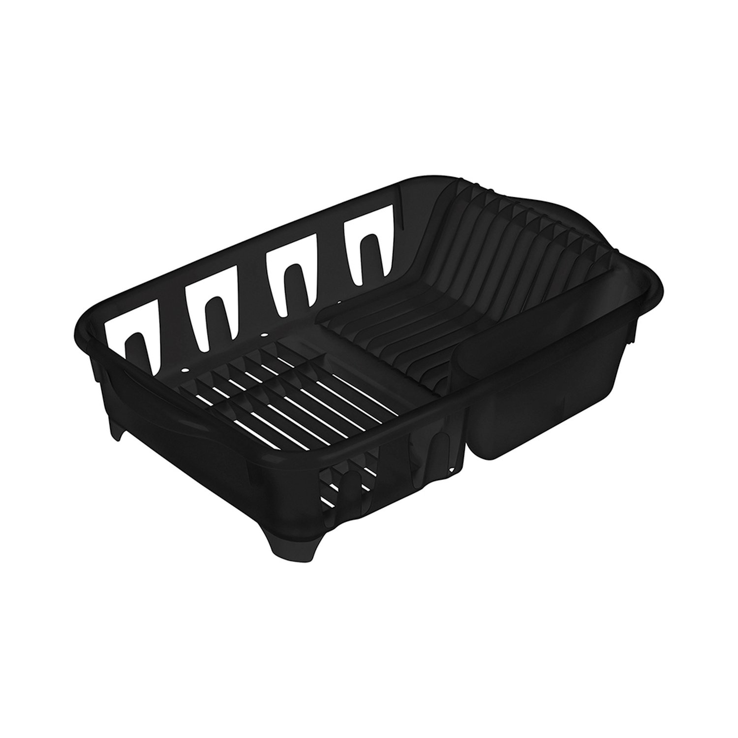 Escorredor de Loucas Grande Plastico Preto