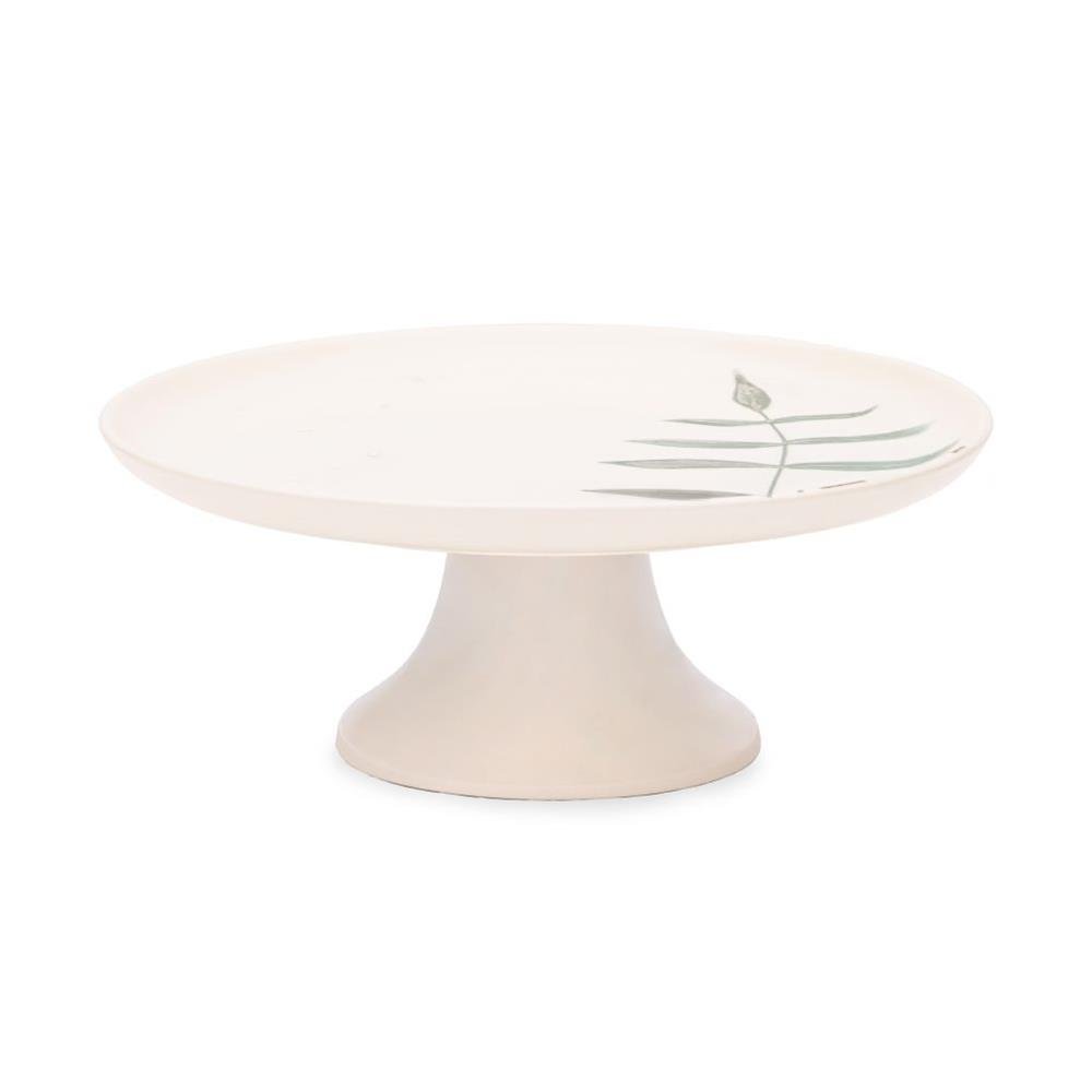 Boleira Ceramica 26cm Flat Samambaia Oxford