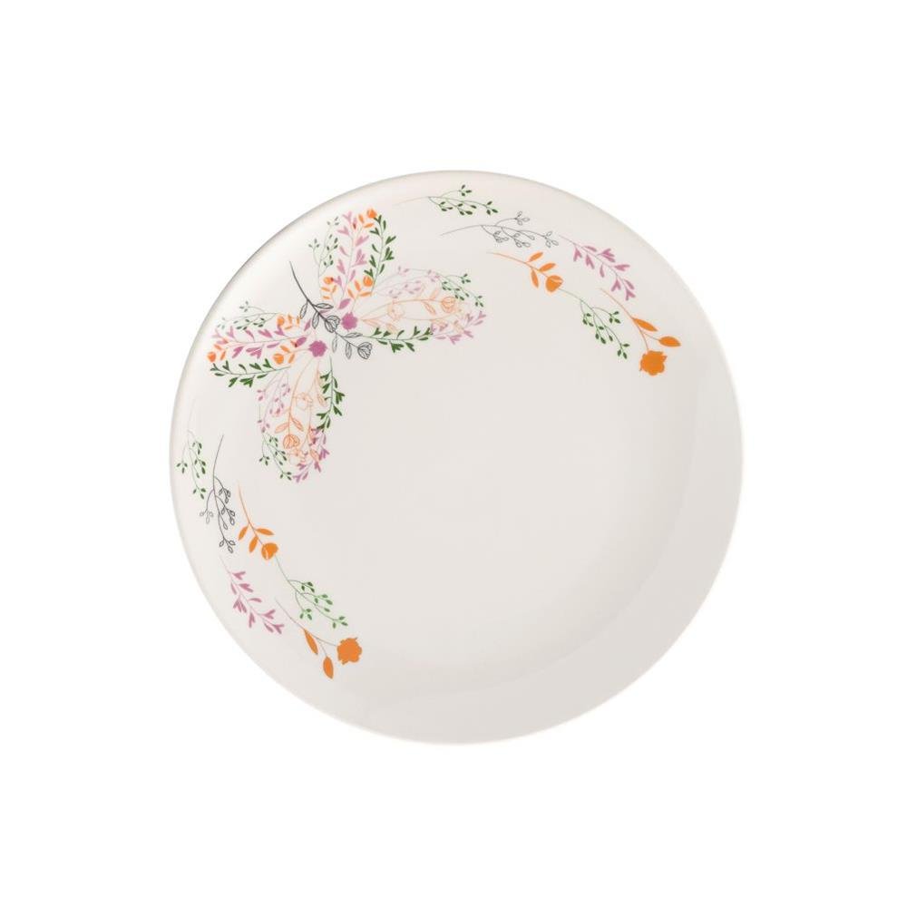 Prato Raso Ceramica 26cm Unni Jardim Secreto Oxford