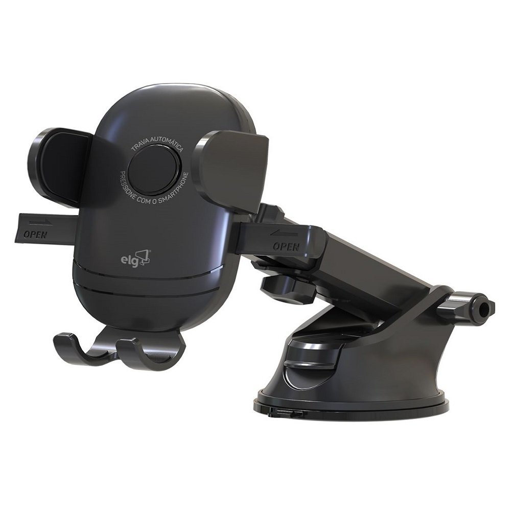 Suporte Veicular Para Smartphone ELG De 4,5 a 7 CH358V Preto