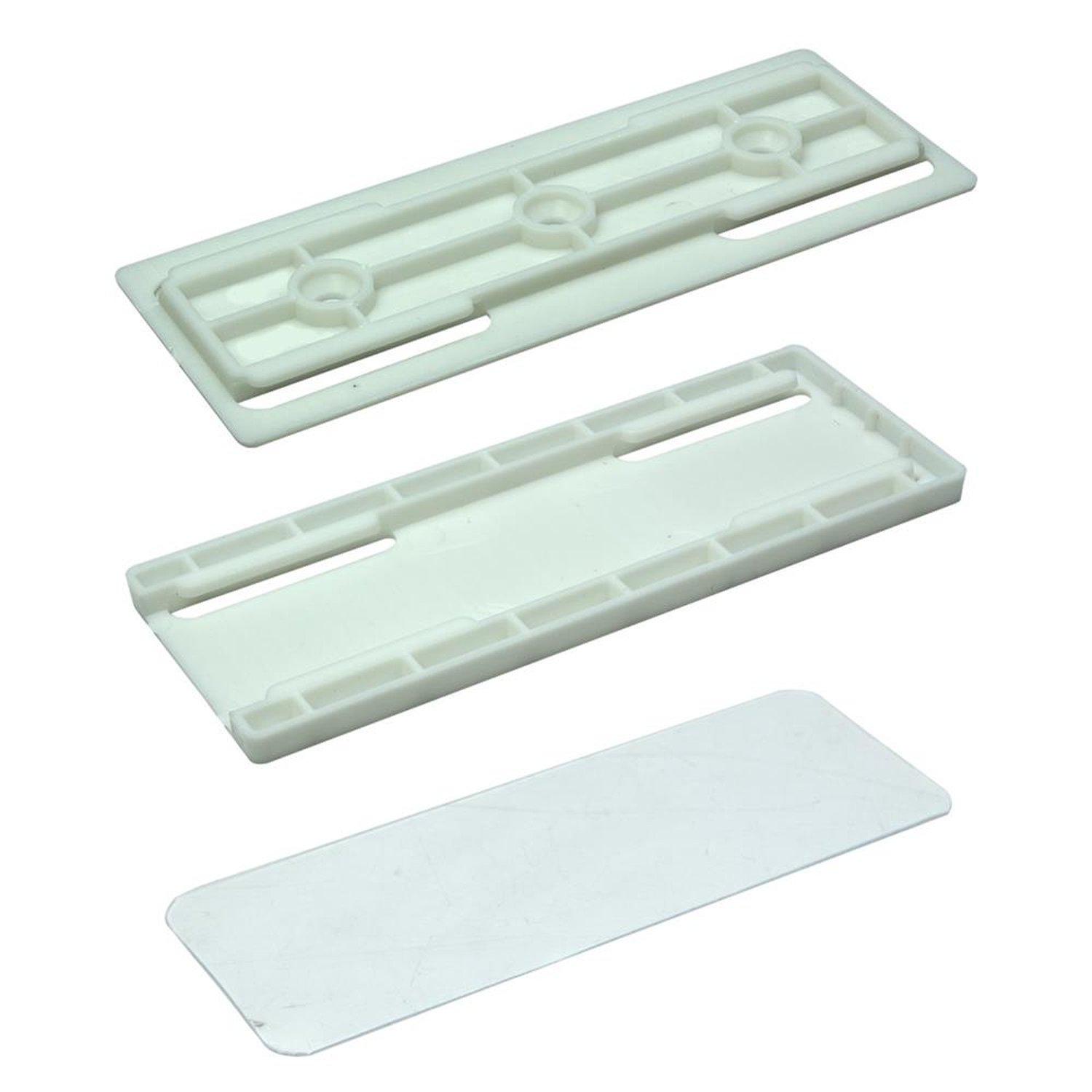 Suporte Universal Fixo De Plástico - Encaixe Rápido Com Adesivo - Branco