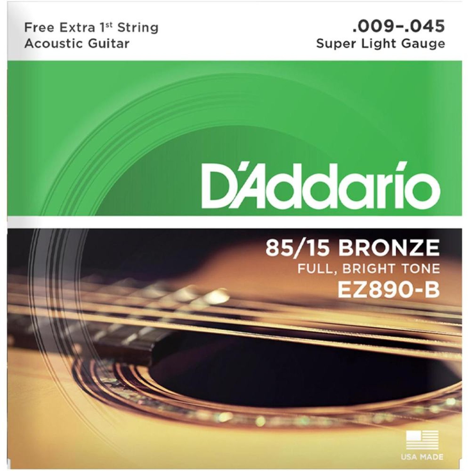 Encordoamento para Violão .009 Bronze Daddario