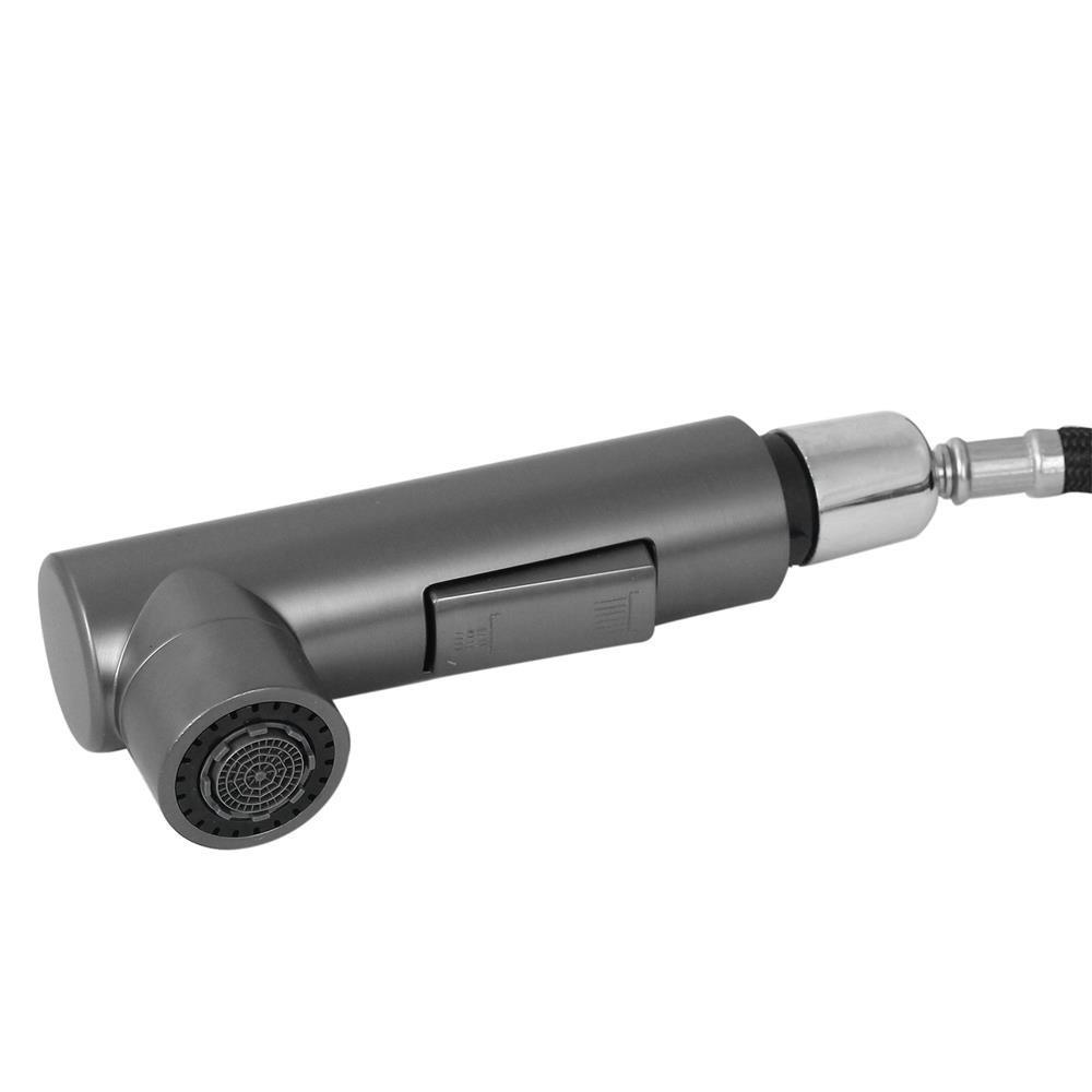 Torneira Luxo Lavatório Monocomando Bica Móvel 3 Jatos Cinza - KOKAY