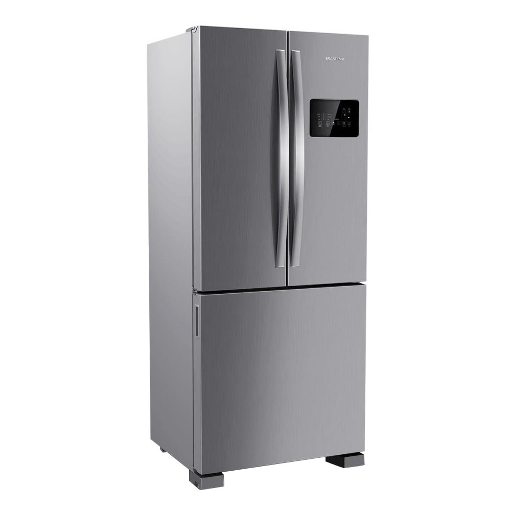 Geladeira/Refrigerador 3 Portas Brastemp 554L BRO85 - Frost Free, Inverse, Inox, 220V