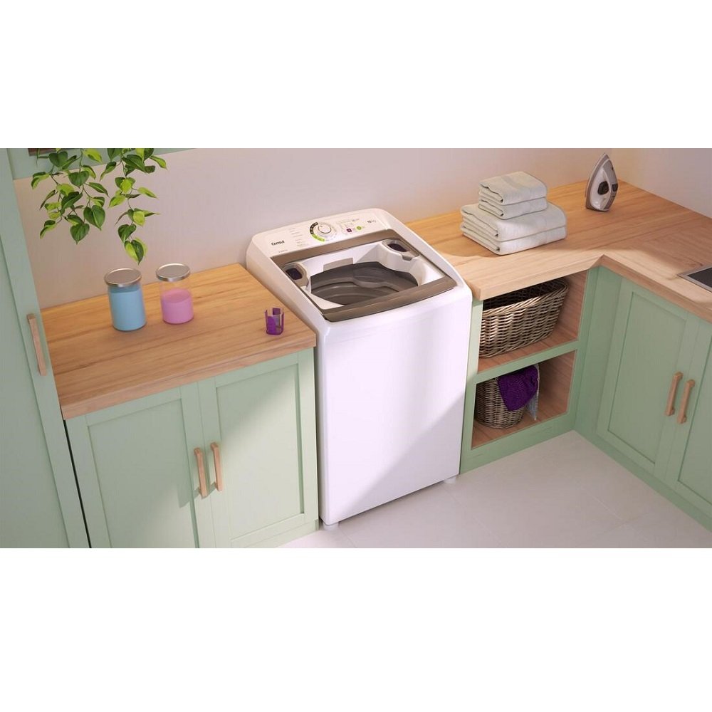 Maquina De Lavar Consul 15Kg Com Lavagem Economica e Ciclo Edredom Branco CWH15AB - 127V