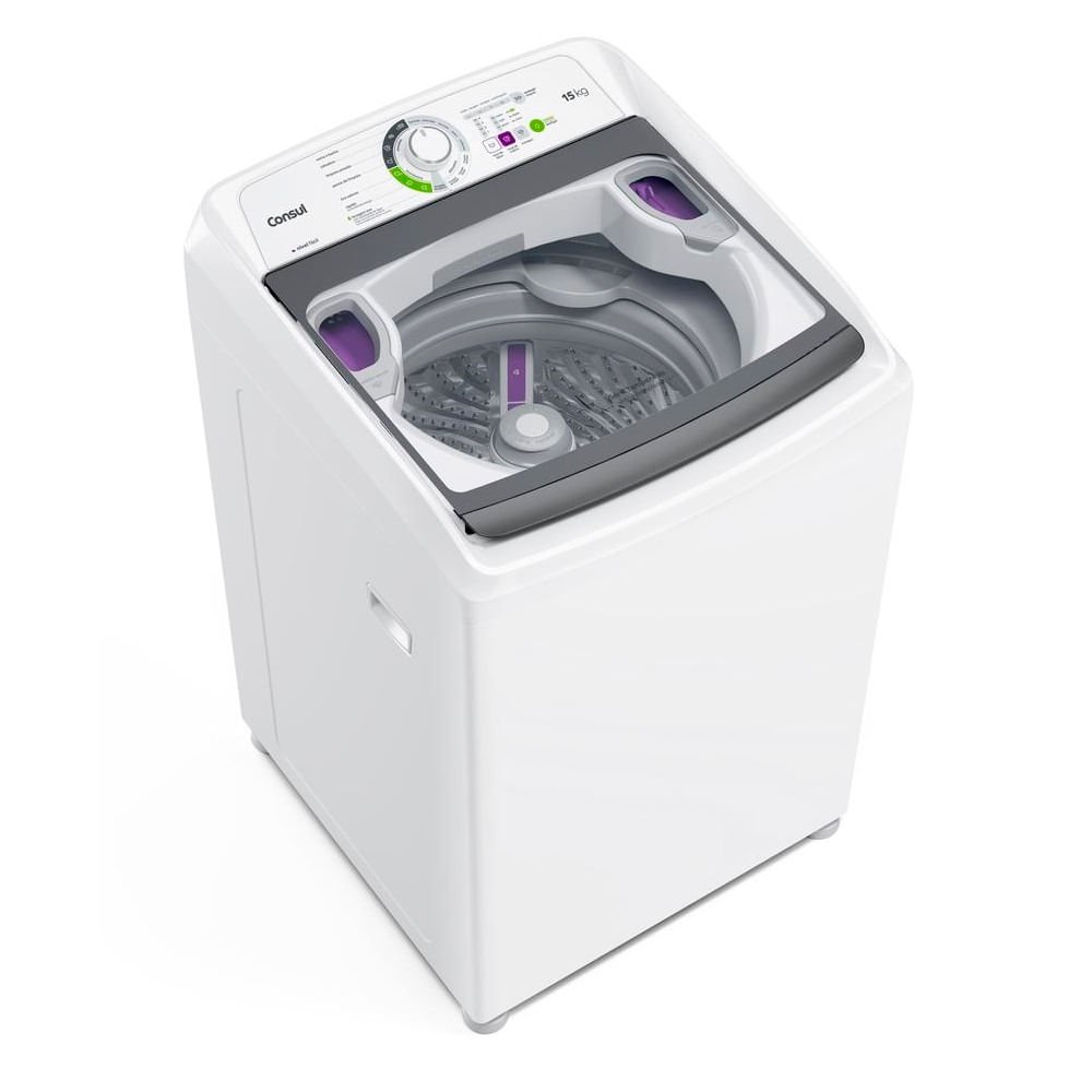Lavadora de Roupas Consul 15Kg com Lavagem Econômica e Ciclo Edredom Branca CWH15AB ¿ 220 Volts